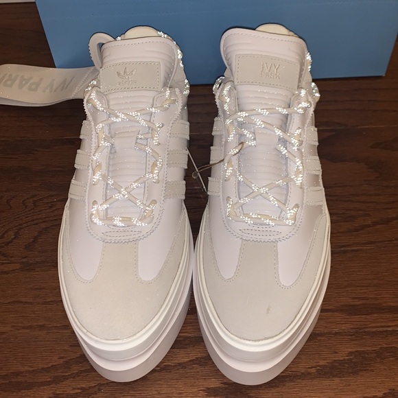 IVY PARK Shoes | Ivy Park Reflective White Gray Platform Sneakers | Poshmark
